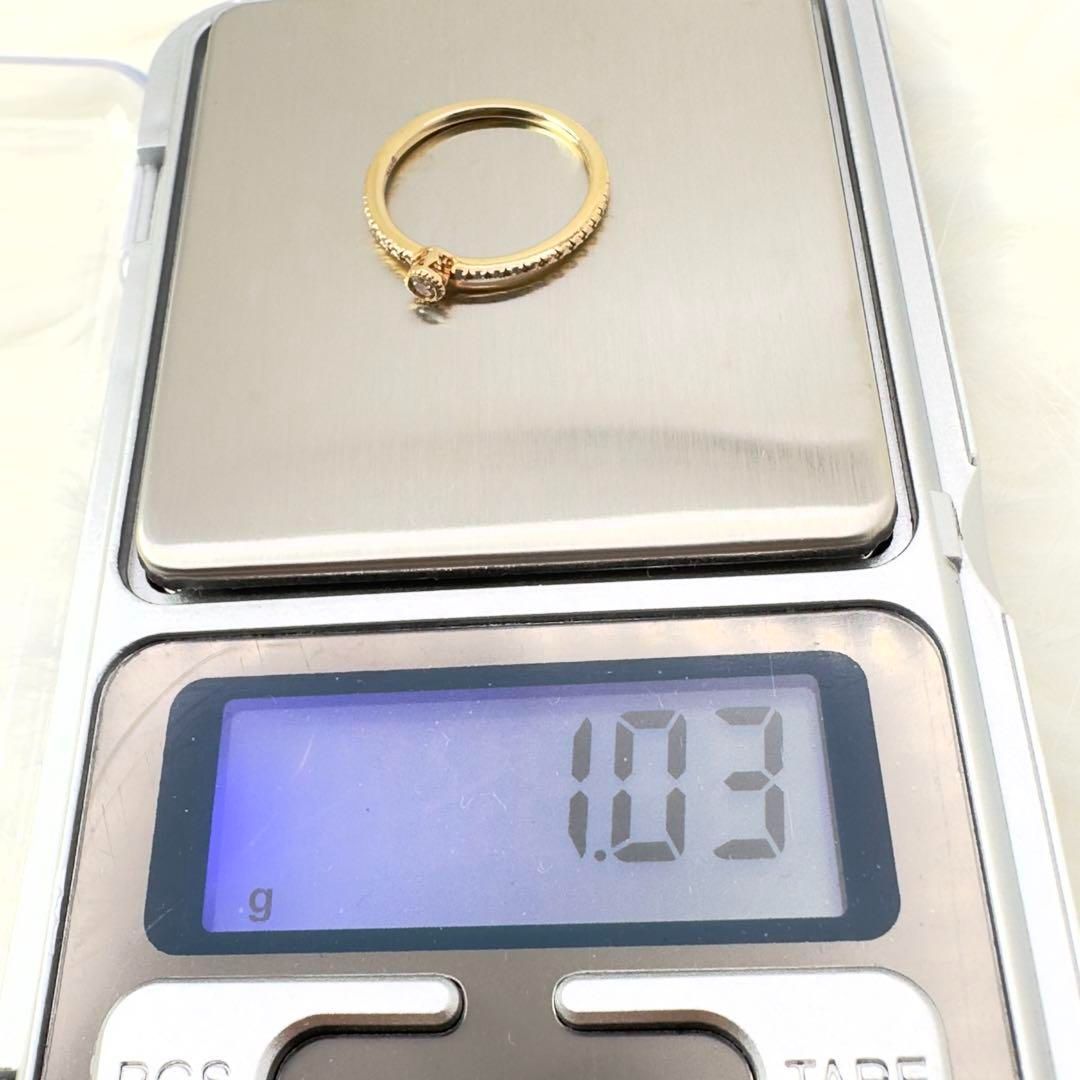 正規品】agete アガット K10YG ダイヤモンド リング 指輪 人気 - メルカリ