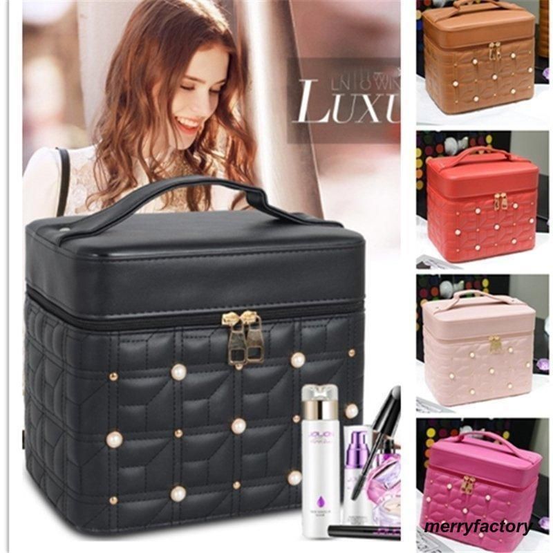 6color メイクボックス コスメボックス 鏡付き 雑貨 小物入れ 持ち運び可 ネイル プロ 美容 大容量 収納 化粧品 ジュエリーボックスCYB52今週注目