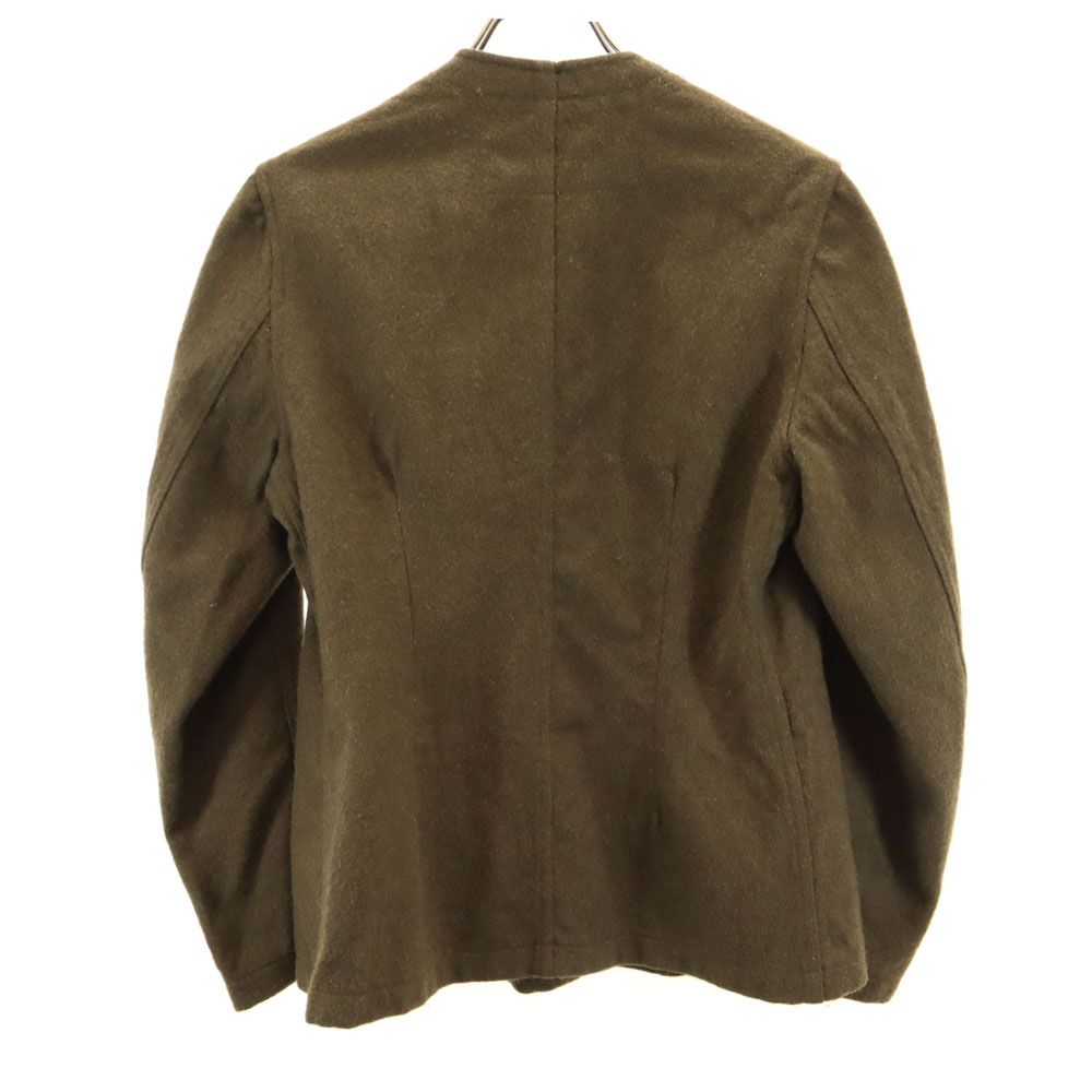 フランス軍 50s ヴィンテージ Vネック ウールジャケット 44L カーキ