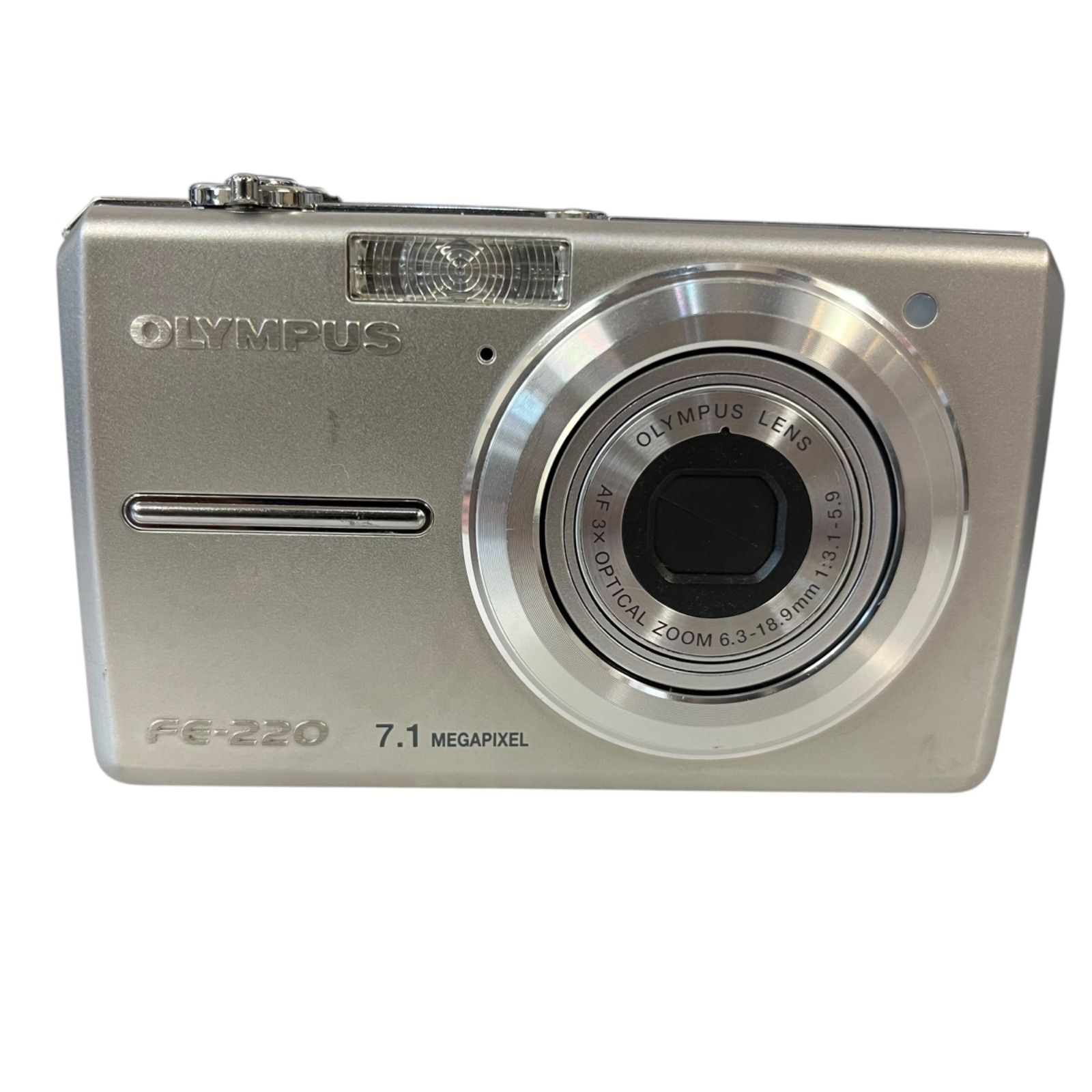 OLYMPUS FE-220 シルバー 動作確認済み 動作確認済】 OLYMPUS FE-220 デジカメ カメラ シルバー