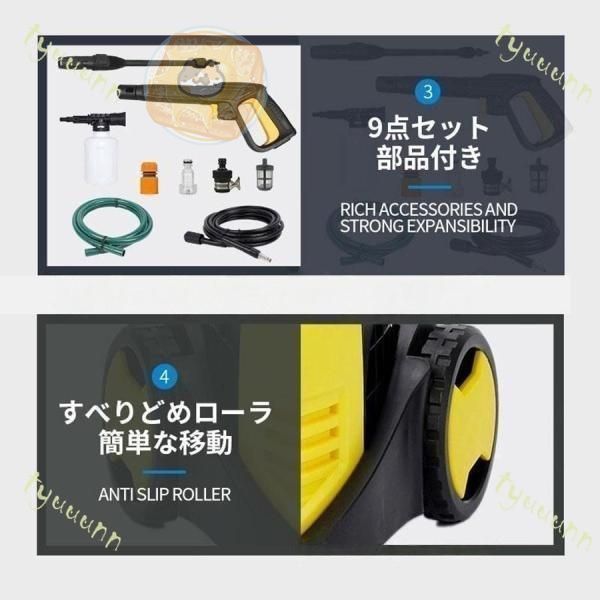 高圧洗浄機 高圧ホース10m 水道ホース3m 電源コード5m 高圧洗浄機 業務