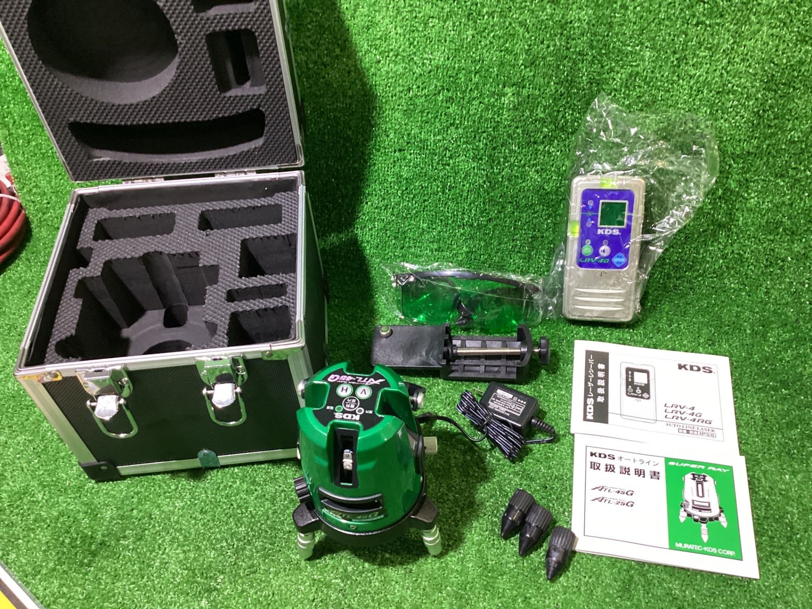 未校正精度不明】KDS ATL-45G グリーンレーザー墨出し器（ケース
