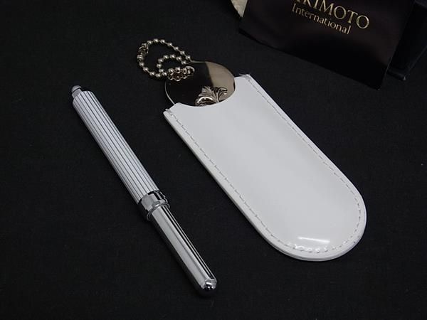 ミキモト　本真珠　あこや真珠　シルバー　ブロッチ ミキモトMIKIMOTO 本真珠ブロッチパールブロッチ銀製あこや真珠