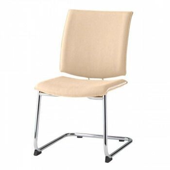 藤沢工業 TOKIO ミーティングチェア FMP-2L-S ライトベージュ レザー