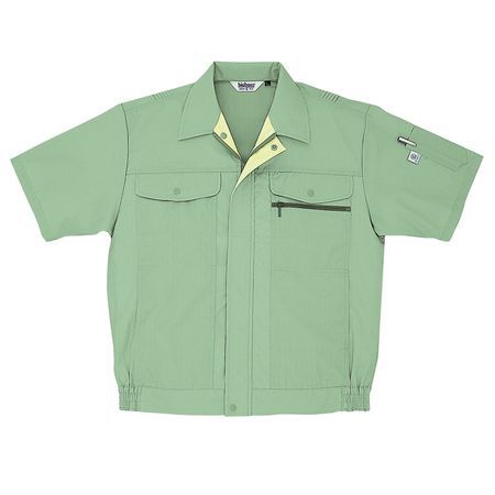 【新品・7営業日以内発送】4532484527897 bigborn 6688 ハンソデジヤケツト 色：アースグリーン サイズ：5L【沖縄離島販売】