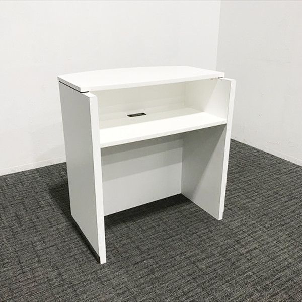 インフォメーションカウンター コンシェルジュタイプ 棚付 オカムラ ホワイト