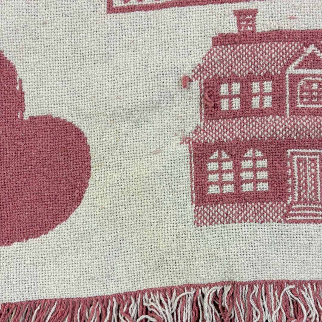 vintageラグ カーペット トップ ハート カントリー ハウス 1785