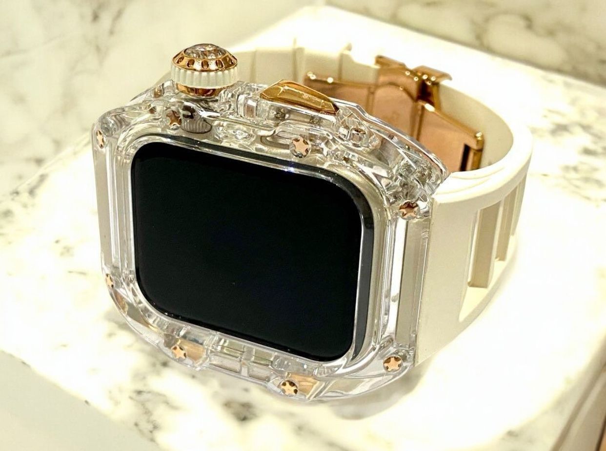 AppleWatch アップルウォッチバンド ラバーベルトカバー ウルトラ 49mm  