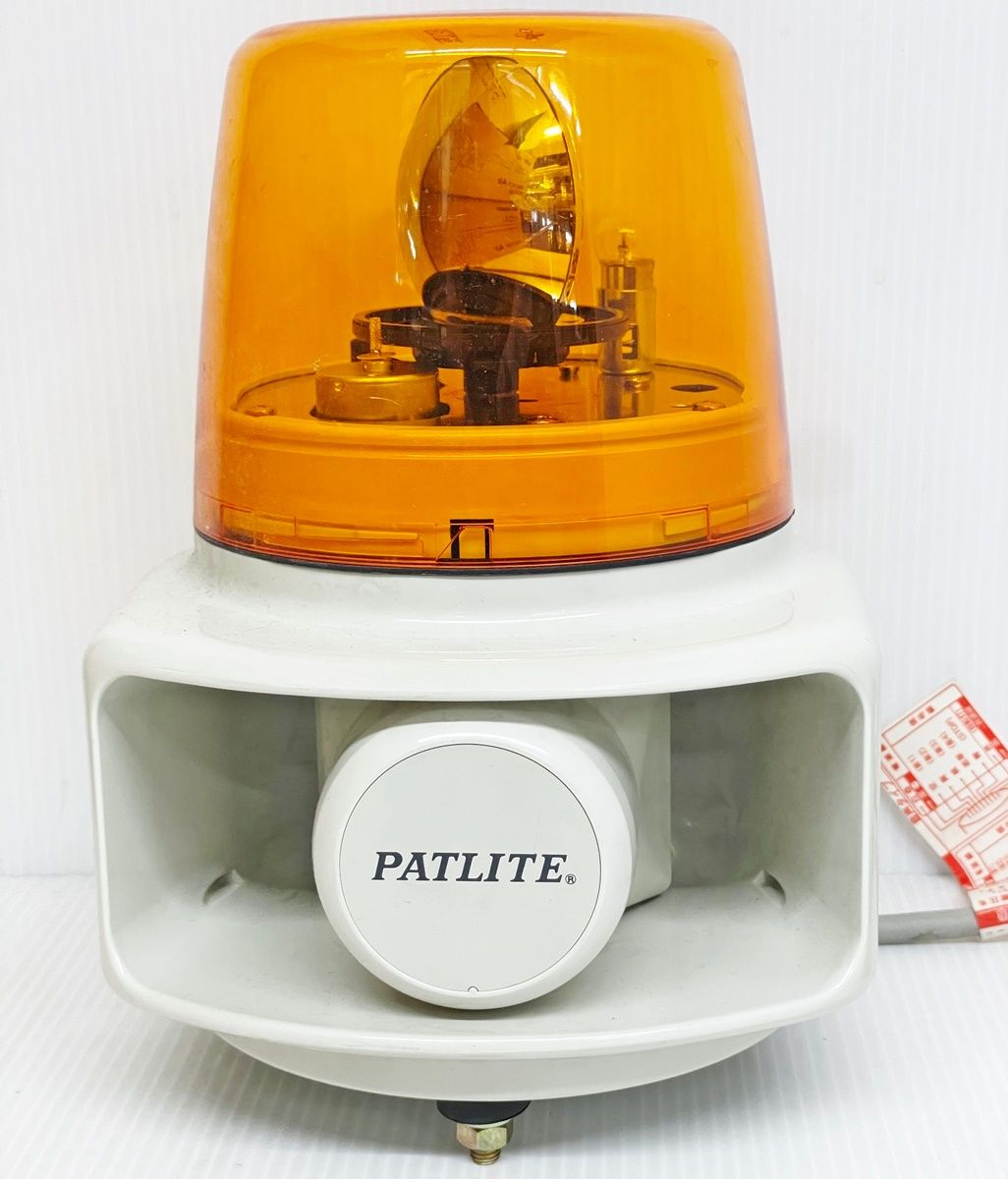 PATLITE シグナルホン　ホーンスピーカー一体型回転灯　RT-100VS パトライト ラッパッパホーンスピーカー一体型 色:赤 RT-100A-R