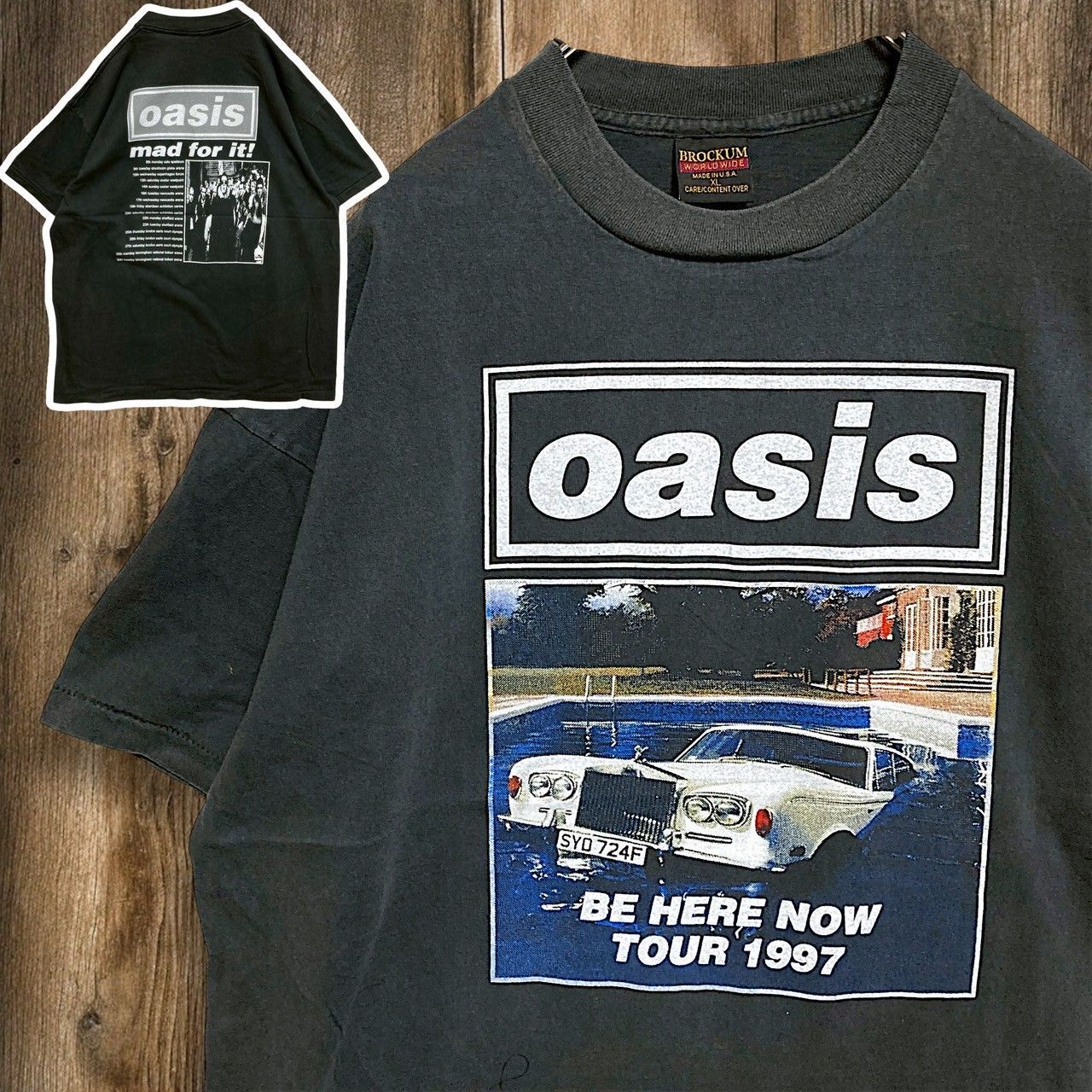 オアシス97年ツアーTシャツ OASIS - BE HERE NOW TOUR 1997 - T-shirt | EMMA NOVEMBER