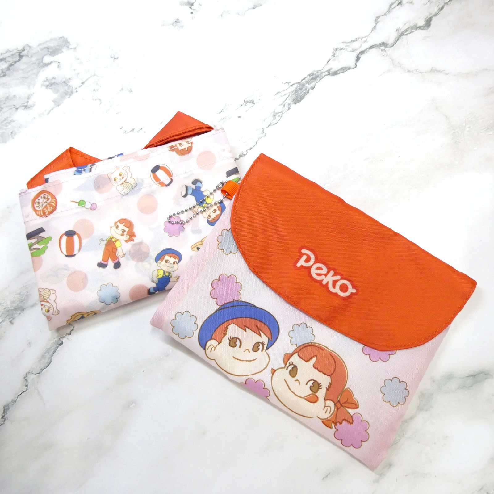 未使用品】不二家「ペコちゃん」コラボ 2025 ポーチ付きエコ