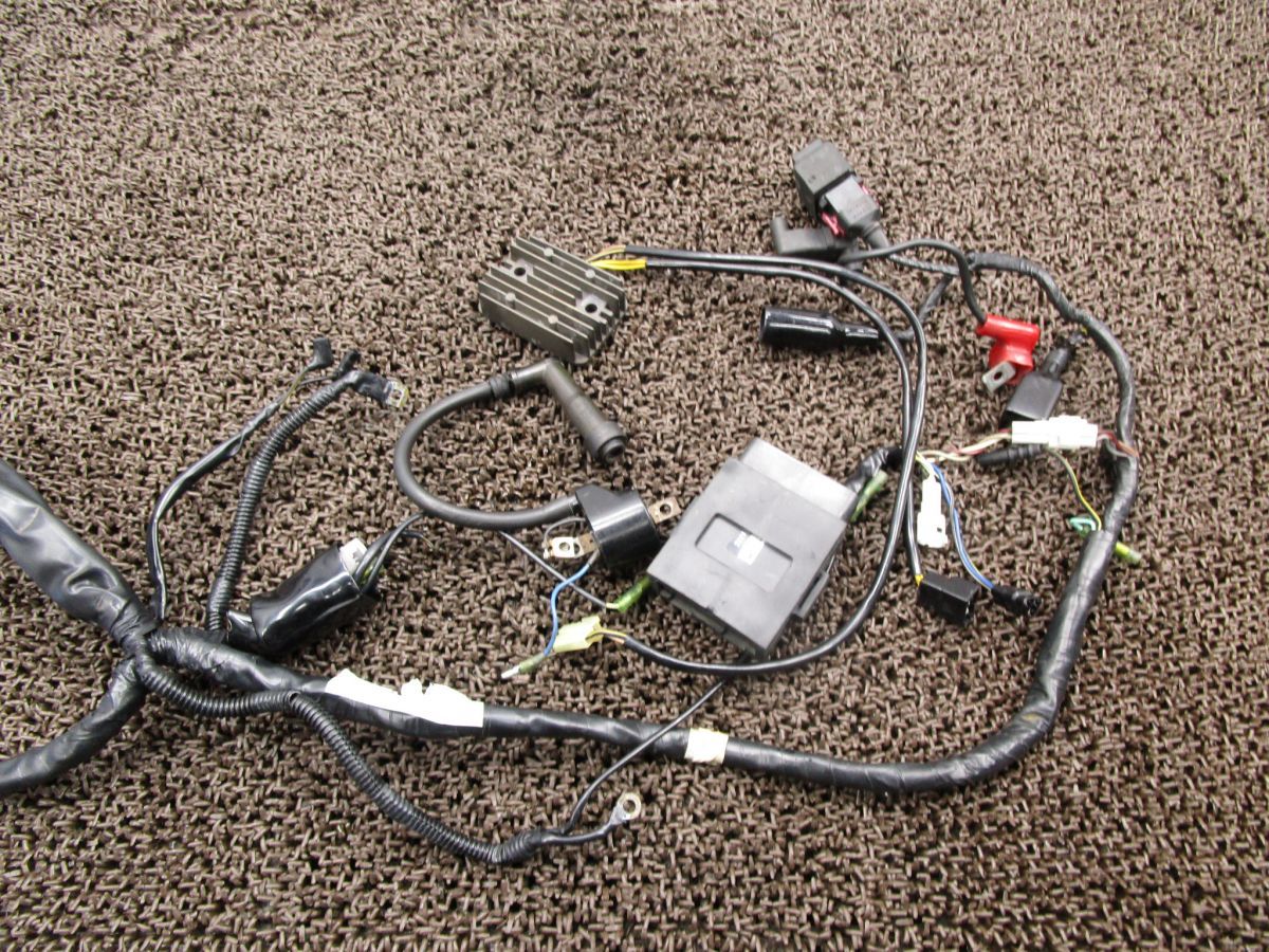 KLX250ES メインハーネス △A2974 CDI レギュレター イグニッションコイル LX250E カワサキ LX250DE キャブ車