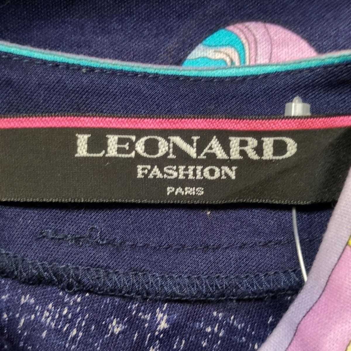レオナールネイビーカットソー LEONARD SPORT(レオナールスポーツ) 長袖カットソー サイズ40 M