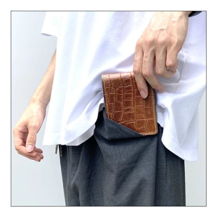 ハンドメイド ワニ柄