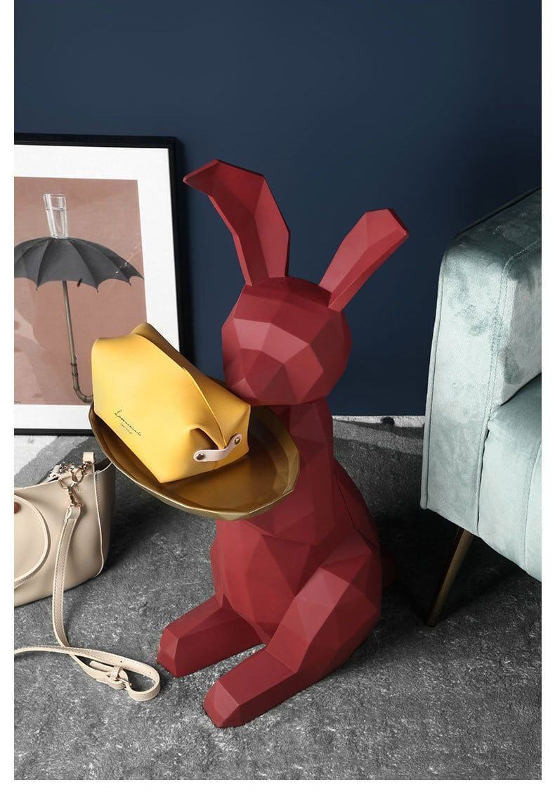 クリエイティブなウサギの収納トレイ