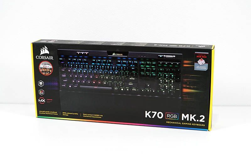 【展示開封品】CORSAIR K70 RGB MK.2 MX Red 日本語キーボード (CH-9109010-JP)