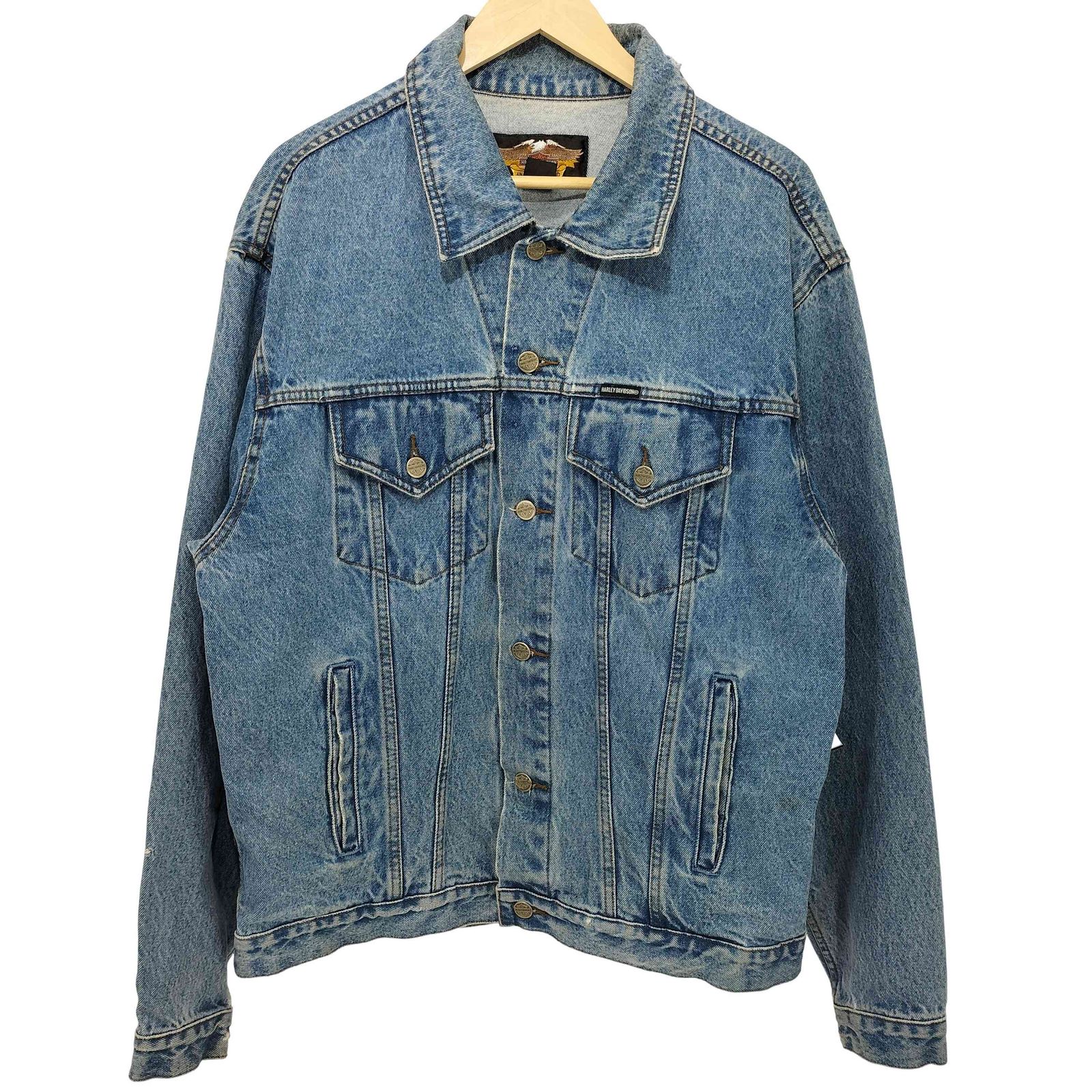 ハーレー トラッカージャケット Men's Chisel Denim Trucker Riding Jacket | Harley-Davidson ME