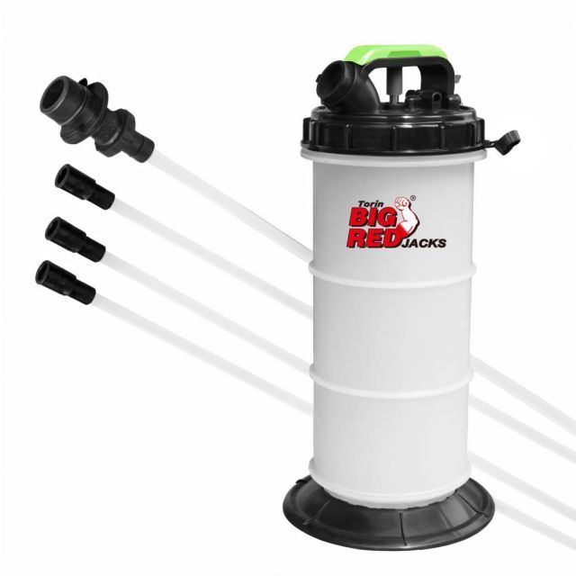 BIG RED オイルチェンジャー 上抜き オイル吸引ポンプ 手動 6L エアー式 軽量ポータブルタイプ オイル交換 大容量 電気不要 液体交換 ポンプ ハンドポンプ