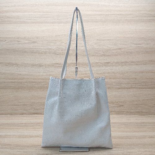 ◇ LOWRYS FARM クロコダイル 型押し シンプル トートバッグ