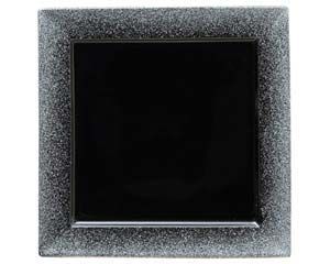 ツ501-088 コスモ(シルバー)スクエア24cm皿