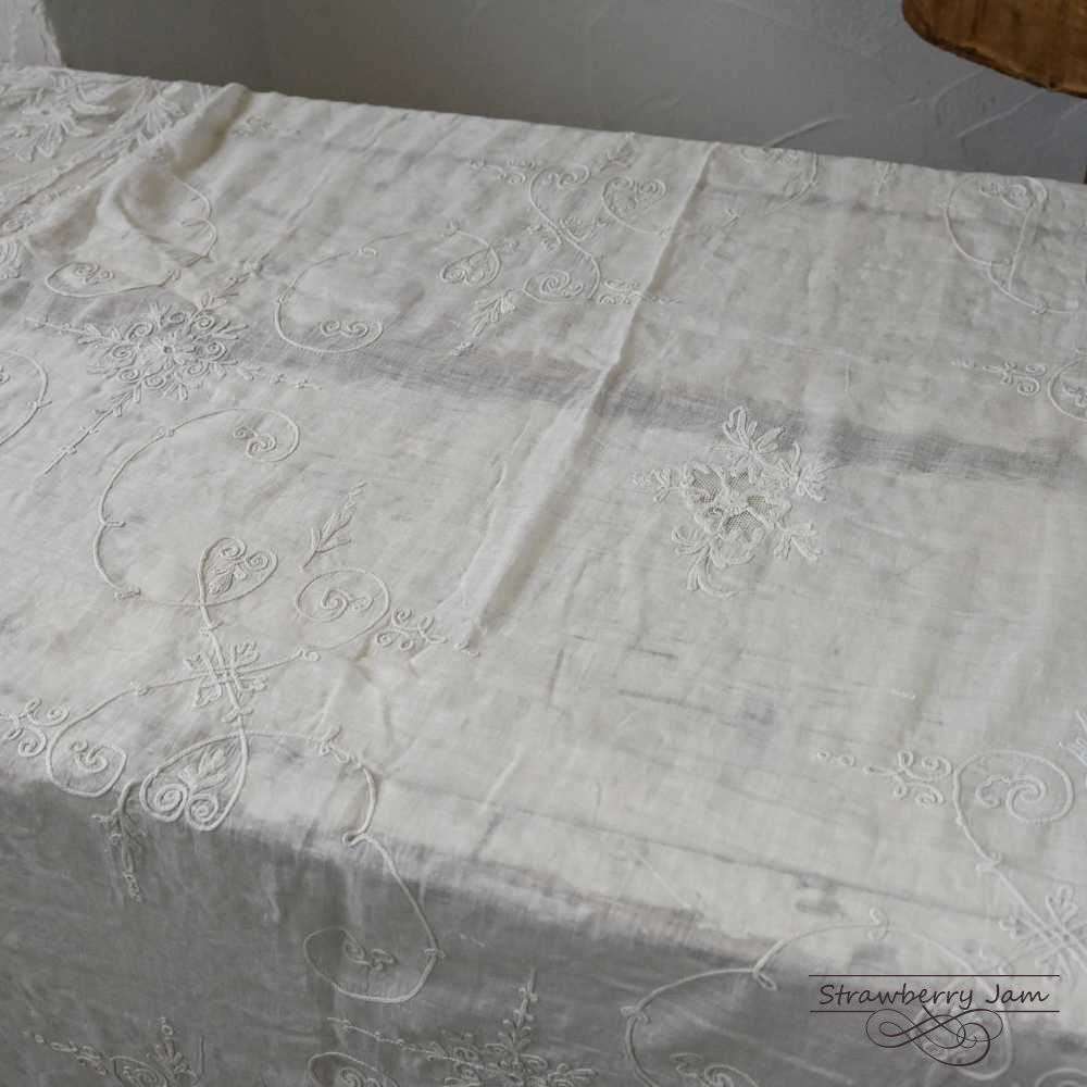 ILI-2 英国アンティーク ファブリック リネン カーテン イギリス 2024