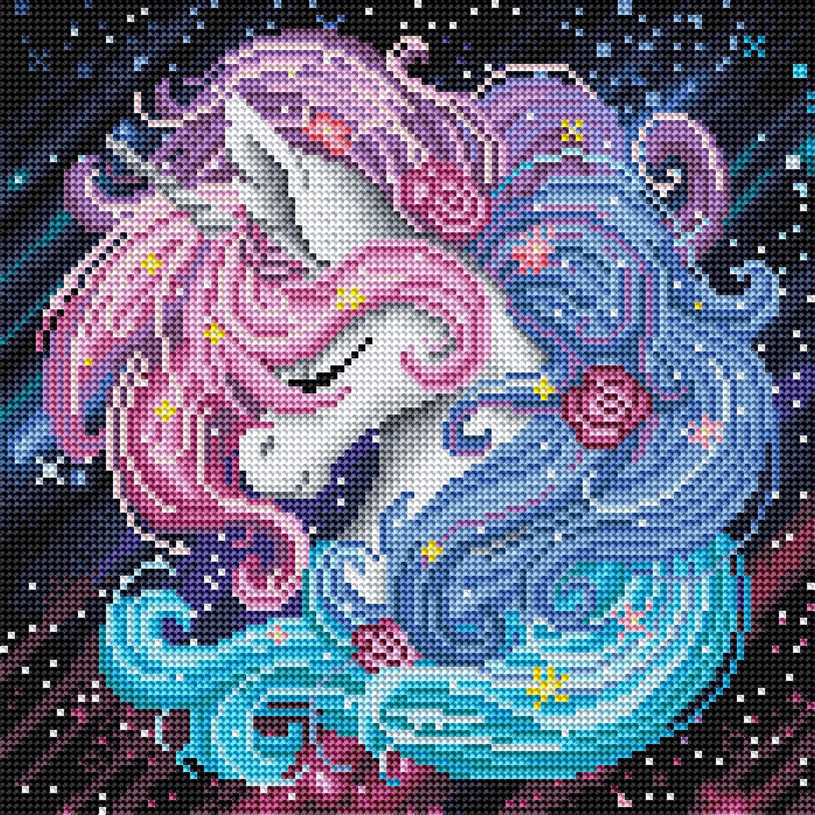 DIAMOND ART CLUB オーロラユニコーンダイヤモンドペイン