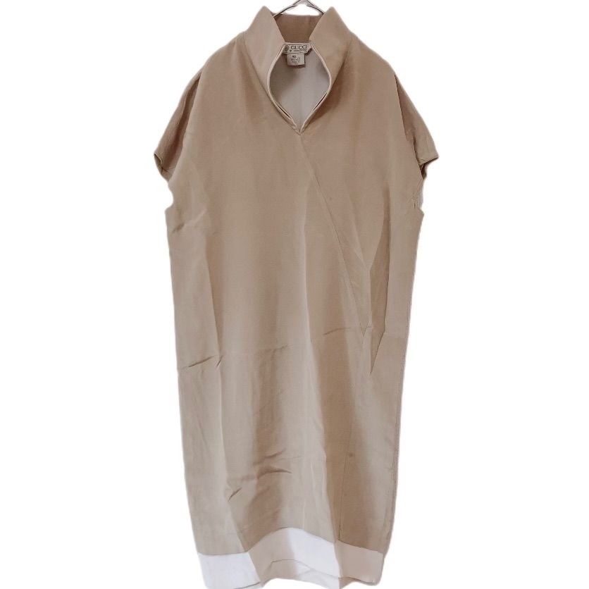 新品同様　GUCCI グッチ　シルク100% ドレス　ベルト　ワンピース 新品同様 GUCCI グッチ シルク100% ドレス ベルト ワンピース