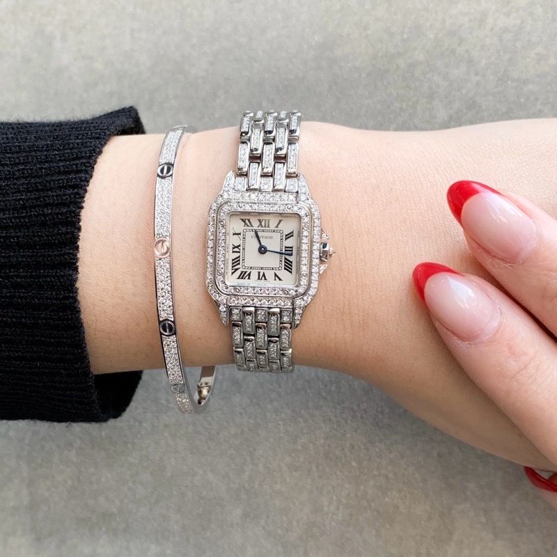 カルティエ パンテール SM SS レディース腕時計 3コマのみ パンテール SM SS 新型ブレス 1重ダイヤ | CARTIER | LE MIRAIS