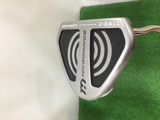 オデッセイ MICROHINGE V-LINE 2-BALL 33インチ パター PT スチール フレックスその他 メンズ 男性用 右利き 右用 Cランク ゴルフクラブ