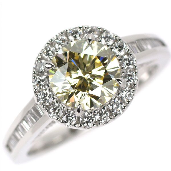 Pt950 ダイヤモンド リング 1.503ct D0.80ct VLY SI1 VG - メルカリ