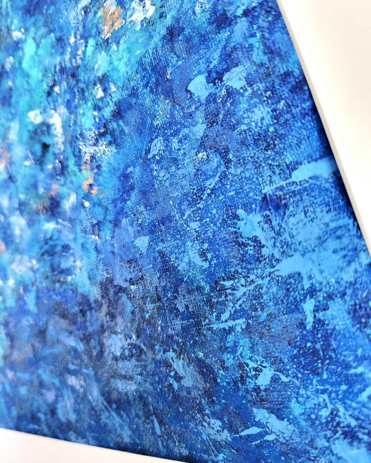 【専用】石垣の海に風がそよぐ / 抽象画 46×63㎝ A2 額縁セット 石垣の海に風がそよぐ / 抽象画 46×63㎝ A2 額縁セット 原画のみ