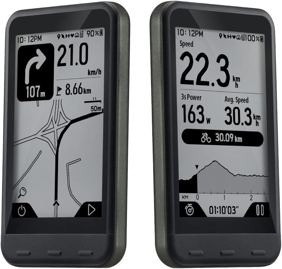 trimmOne LITE サイクルコンピュータ GPS 自転車 速度計 ナビゲーション スピードセンサー 3.2インチ画面 薄型軽量 ソーラー充電 スピードセンサー Full Pakage