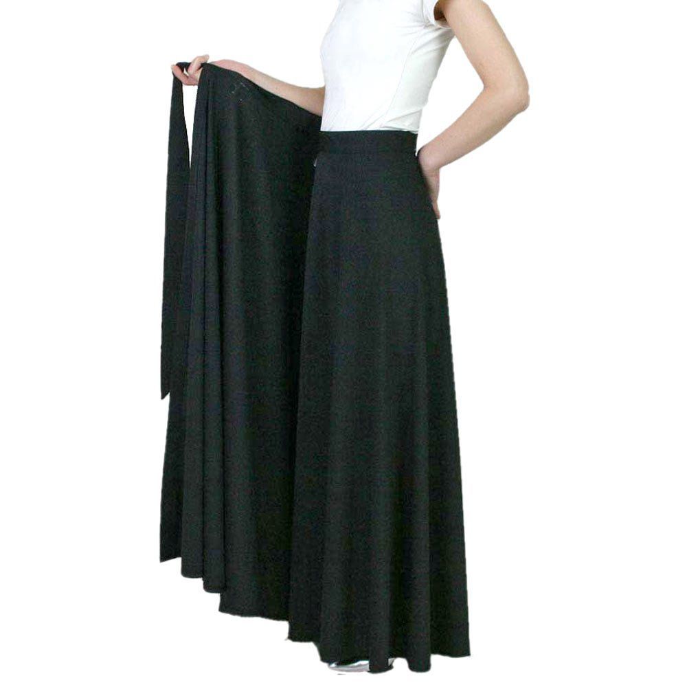 Size スカート丈 M-L 90cm_Color ブラック ブーレ Bourree 巻きスカート ロングスカート黒 コーラス 合唱 衣装 ウエストサイズ調節 選べるスカート丈４サイズ スカート丈 M-L 90cm
