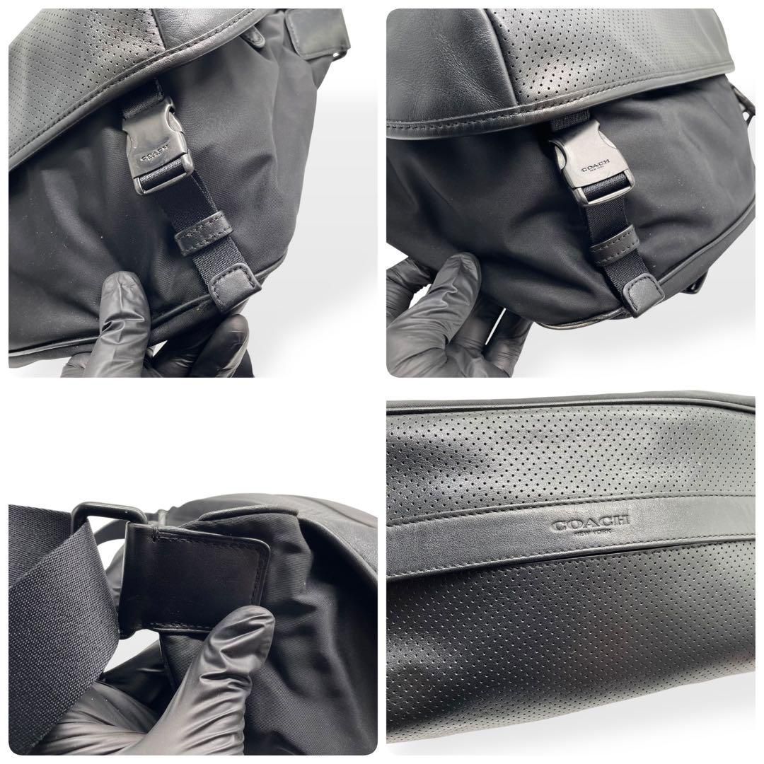 ✨美品✨COACH コーチ テリアン パフォレイテッド レザー ボディーバッグ★ COACH - コーチCOACHテリアン パフォレイテッドレザーボディー