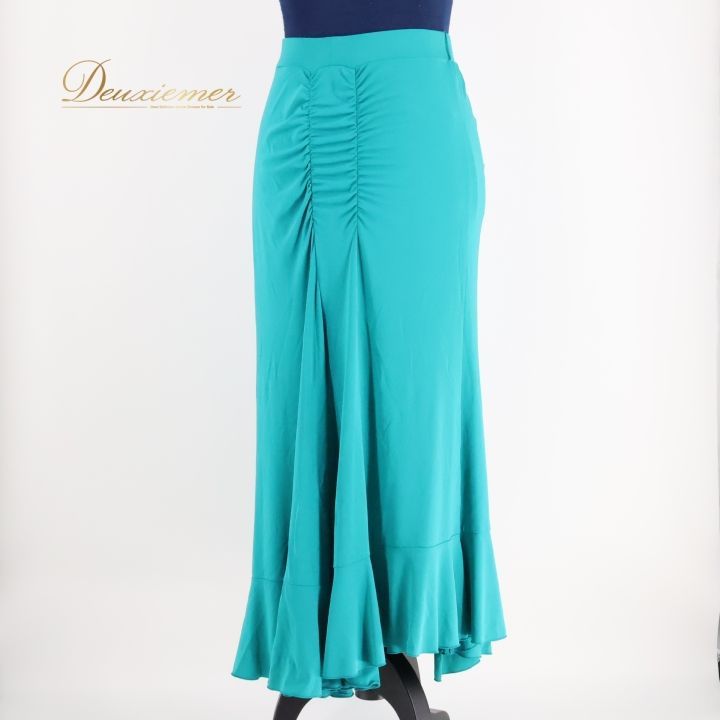 チャコット 【Chacott】チャコット 社交ダンス ブルー スカート M 社交