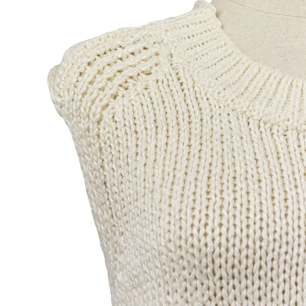 シルクリネン バックリボンベスト