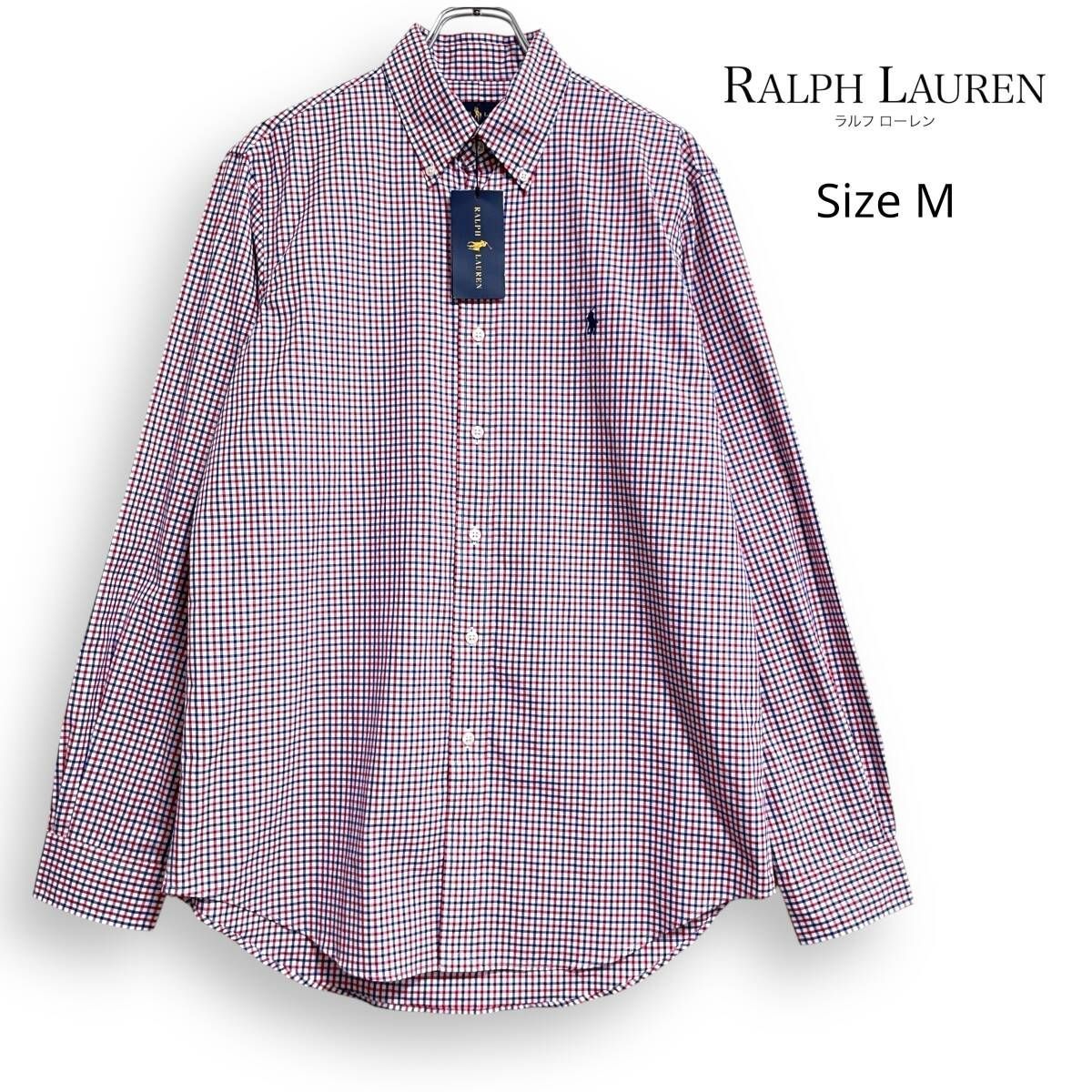 RALPH LAUREN ラルフローレン ボタンダウン チェック 長袖 シャツ M