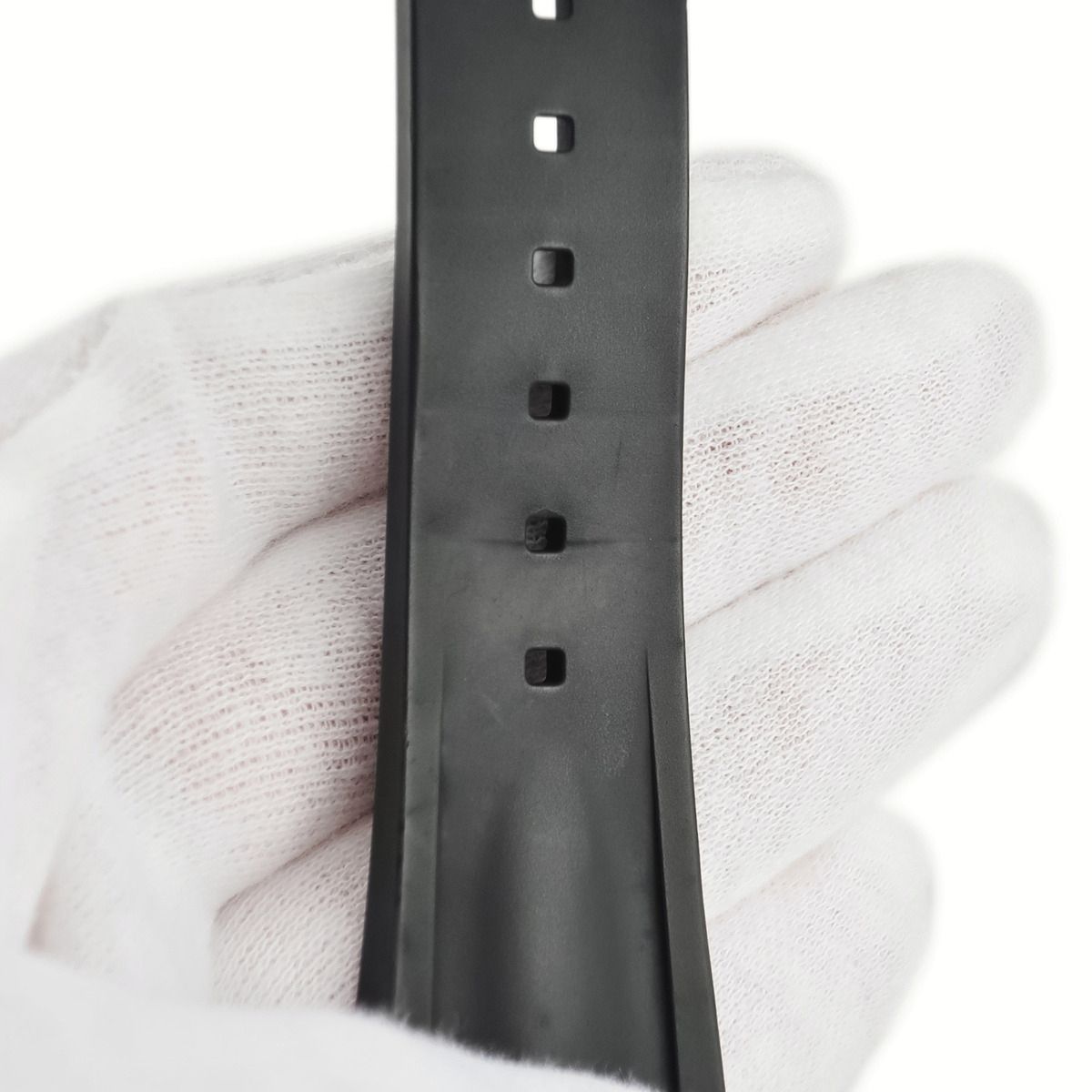 ハリーウィンストン　オーシャンスポーツ　ラバーベルト ストラップ　ブラック ハリーウィンストン オーシャンスポーツ ラバーベルト ストラップ