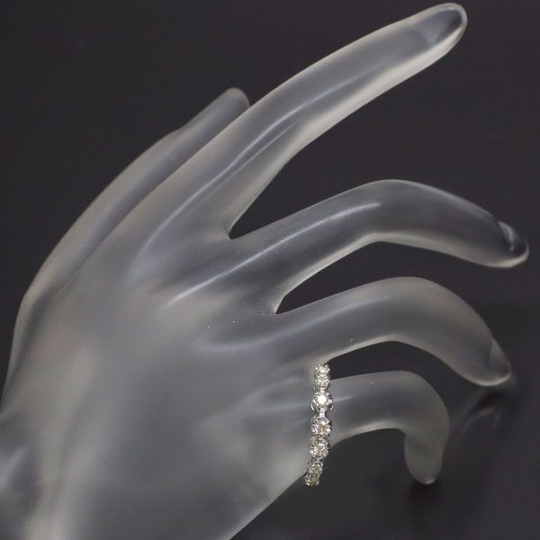 K18WG ダイヤモンド チェーン リング 0.35ct ピンキー～20号 - メルカリ 