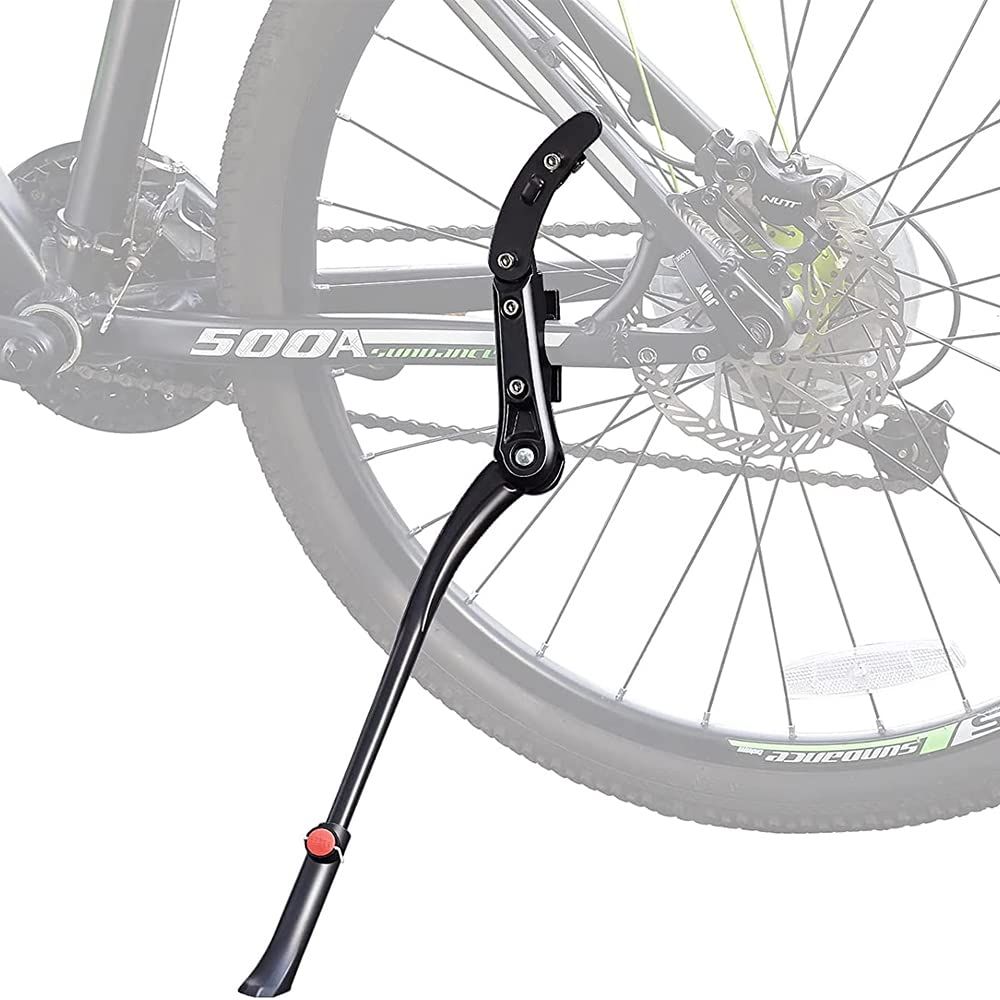 新品 YMJOGGUE 自転車 キックスタンド 自転車用スタンド 長さ調節可能 バイクサイドスタンド 二点固定式 アルミニウム合金製 簡単取り付け 24-28インチ~700C対応 ロードバイク/クロスバイク/マウ