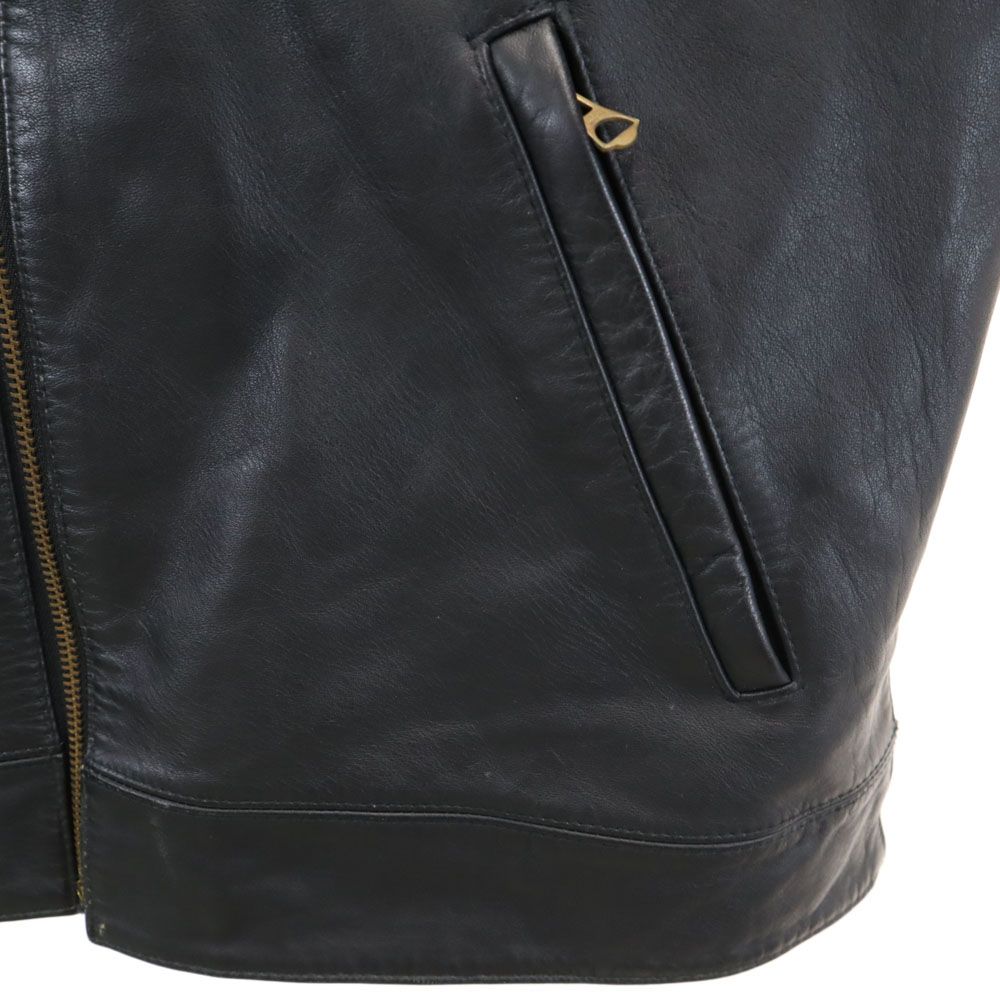 Victim ブラック レザー ジャケット XL ヴィクティム ナッパレザー レザージャケット XL ブラック
