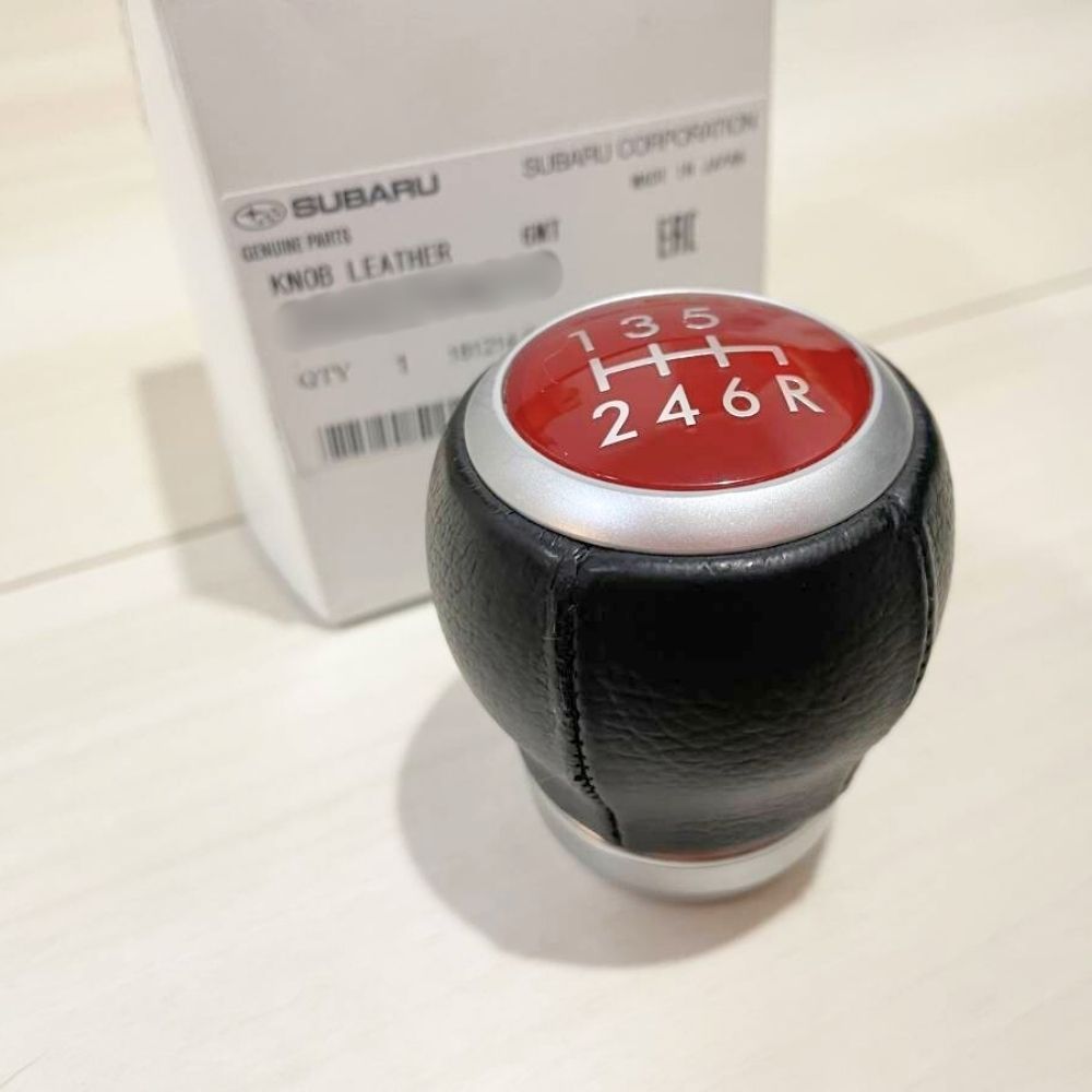 スバル 純正 SUBARU 正規 シフトノブ レザー 6MT WRX インプレッサ STI VA VAF パーツ エンジン タイヤ カスタム