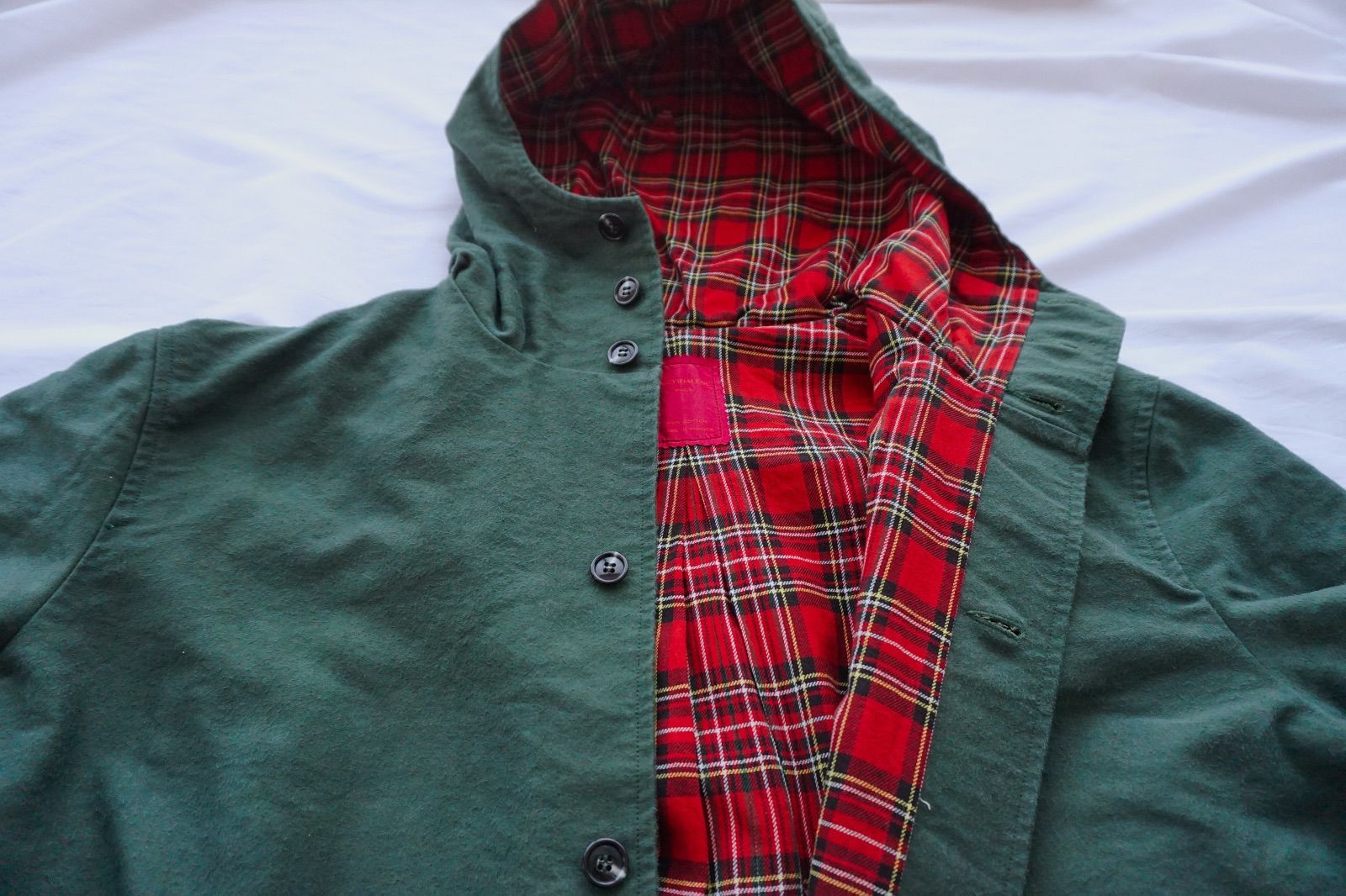 Chez Vidalenc シェヴィダレンク New Parka Cotton Moleskin (FOREST