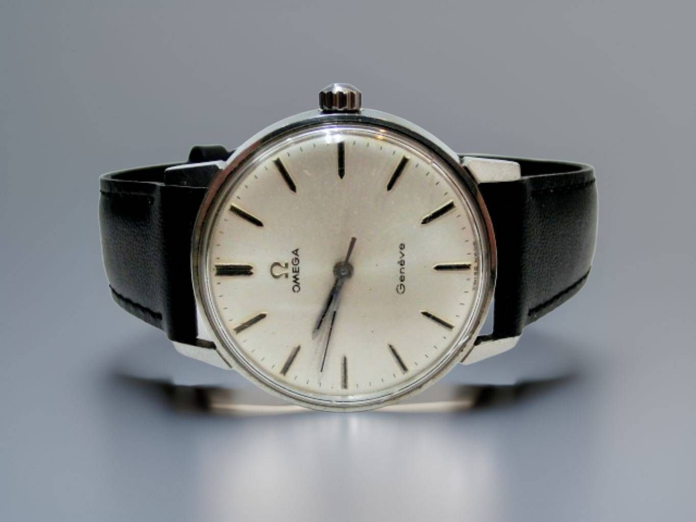 美品 OMEGA Geneve ジュネーブ 135.011 Cal.601 オメガ ジュネーブ 135.011SP 純正尾錠 Cal.601 手巻 OH済 1970年製