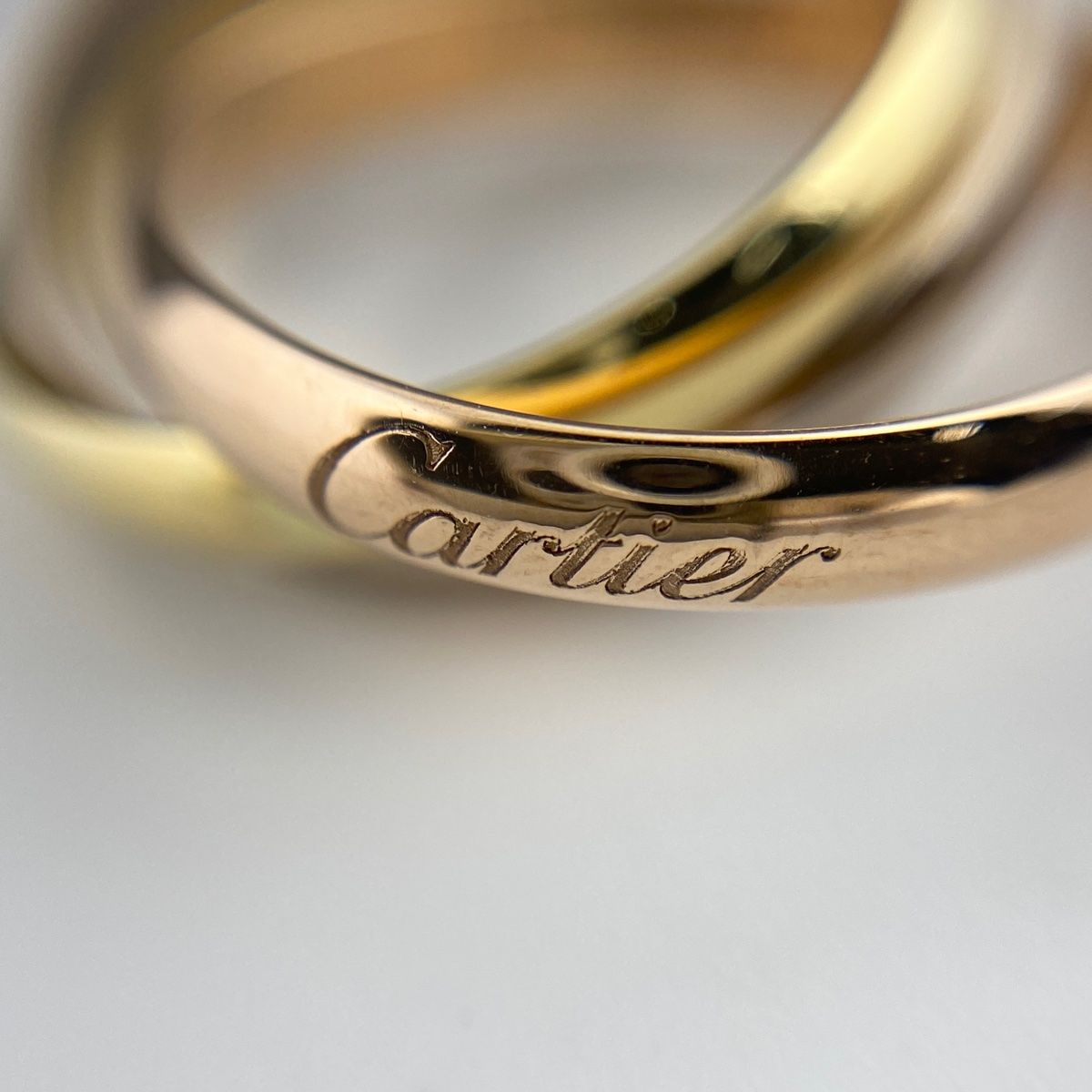 カルティエ CARTIER トリニティ リング YG イエローゴールド PG ピンク 