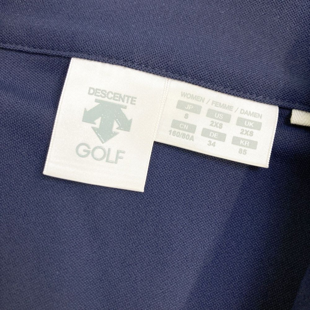 DESCENTE - Sサイズ☆DESCENTE GOLF☆ デサント韓国　リブ素材　長袖 サイズ：S DESCENTE GOLF デサントゴルフ ハーフジップ 長袖T