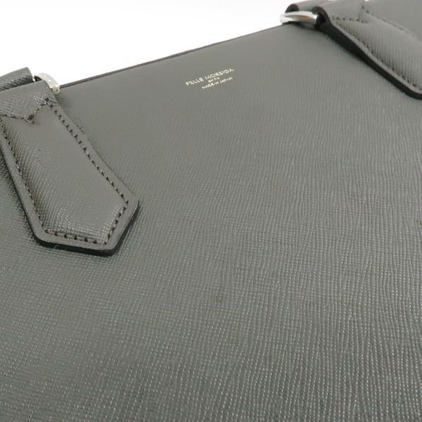 PELLE MORBIDAレザー ビジネスバッグ グレー PELLE MORBIDA