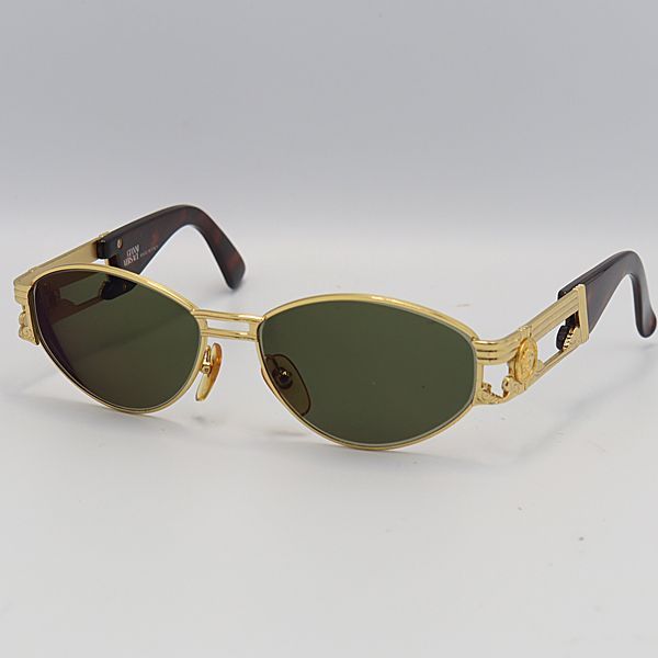 良品 ヴェルサーチ MOD.S75 030 ゴールド メデューサ 度入り メンズ