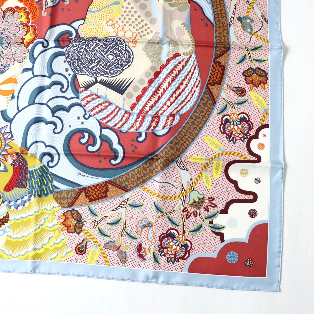 【新品未使用】エルメス　カレ　90 デュオ　コスミック エルメス カレ90 DUO COSMIQUE デュオ コスミック スカーフ シルク