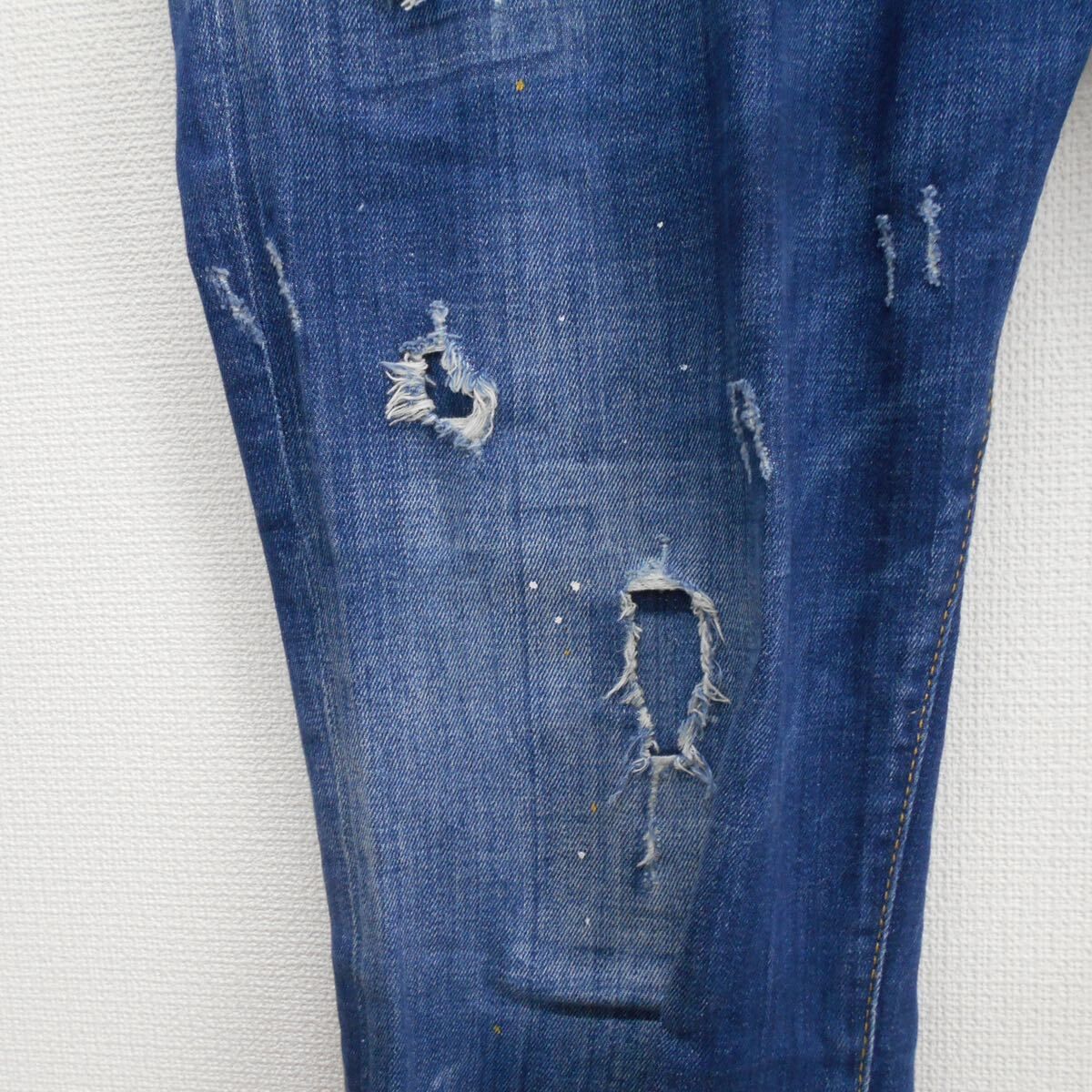 DSQUARED2 ペイント加工デニムパンツ ディースクエアード DSQUARED2 メンズ ボトムス パンツ デニム